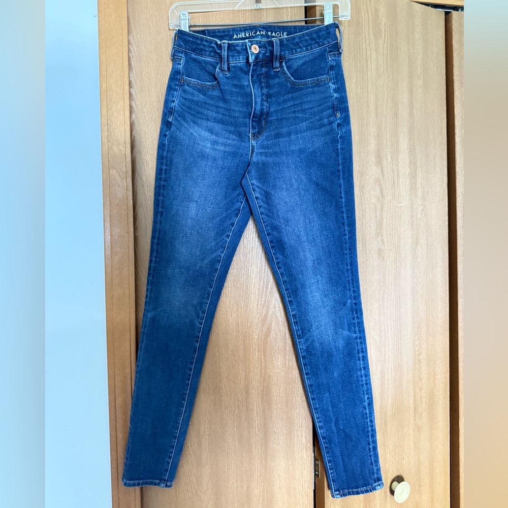 American Eagle Blue Skinny Jeans